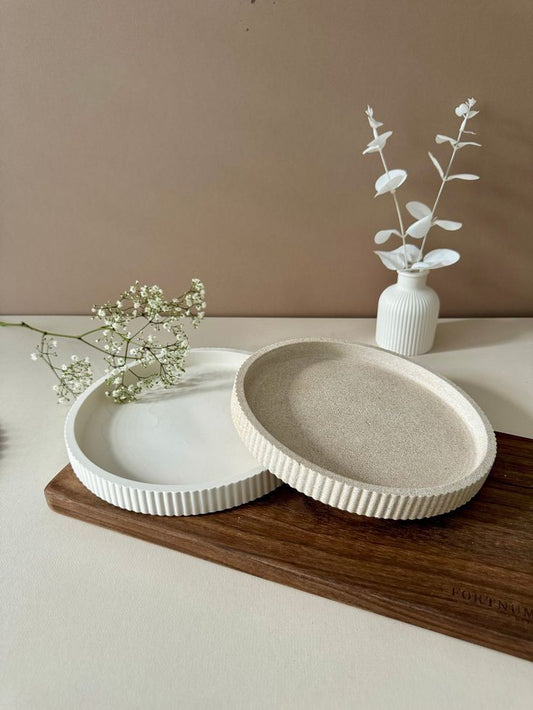 Ribbed Round Tray