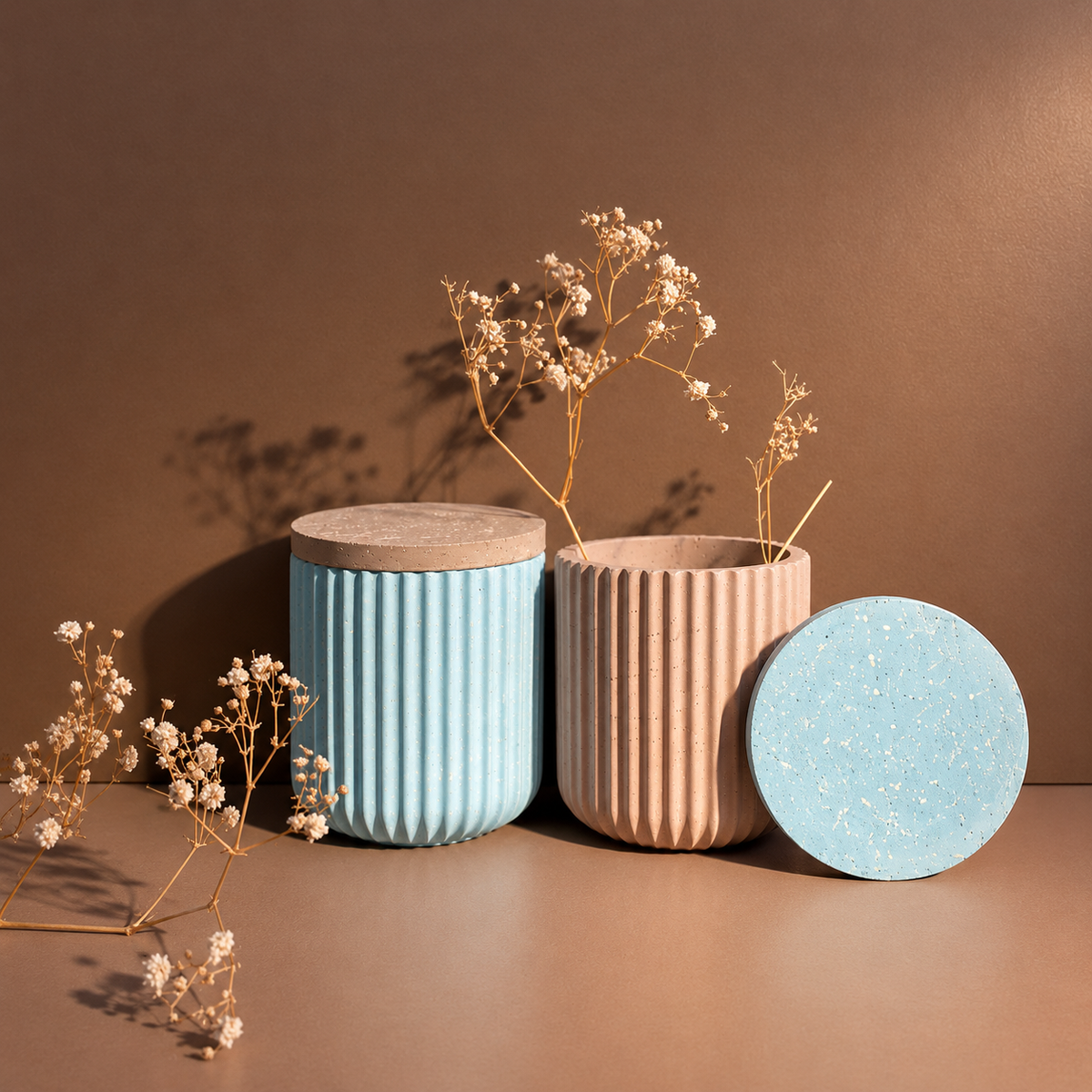 Ribbed Jar