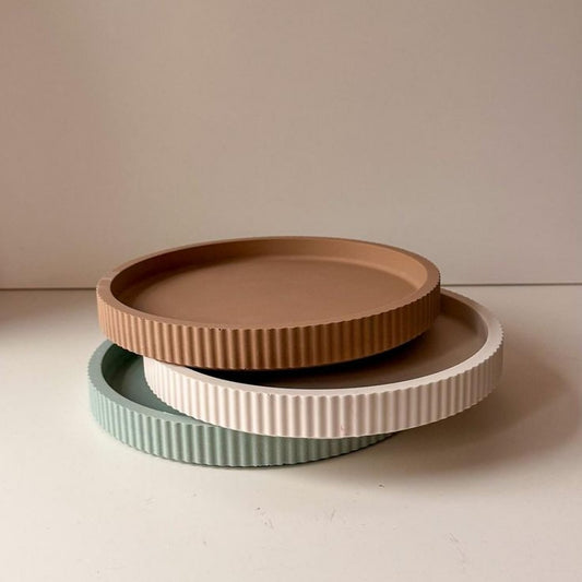 Ribbed Round Tray